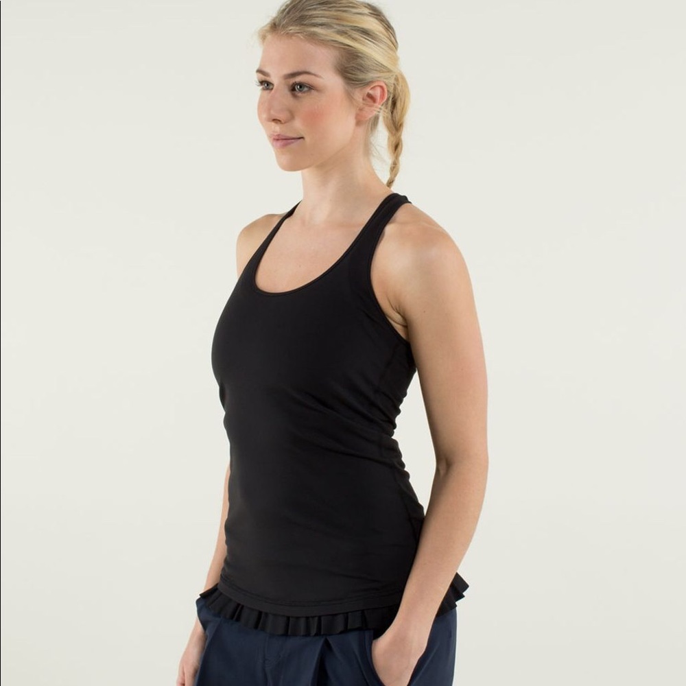 Lululemon racerback tank with ruffle